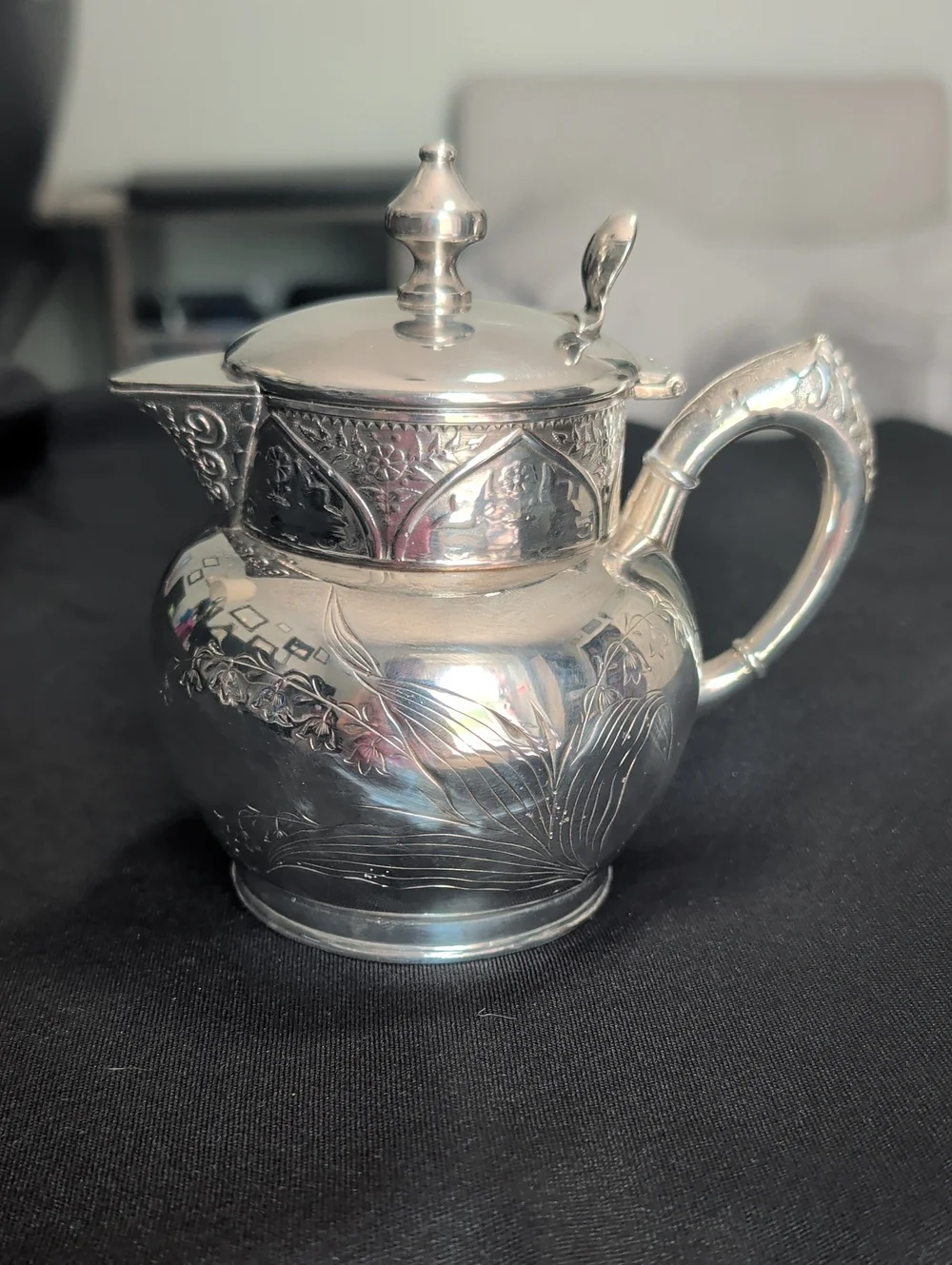 Vintage Silver Plated Creamer Container